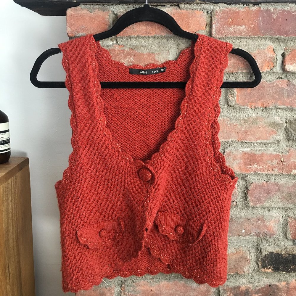 Woolen Rust Vest